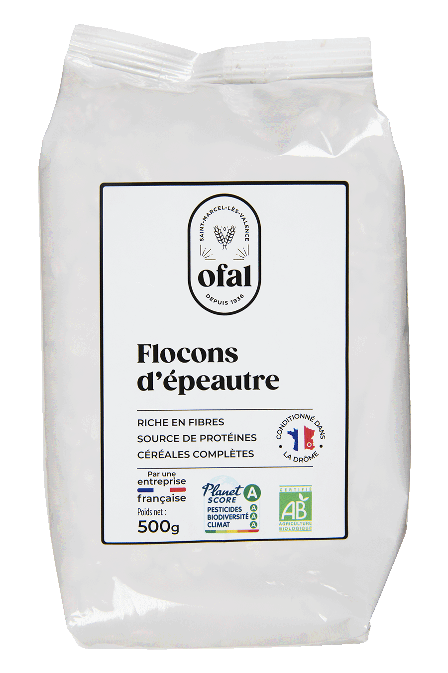 Flocons d'avoine gros - Bio - Vrac - Origine France - FLOAV7K