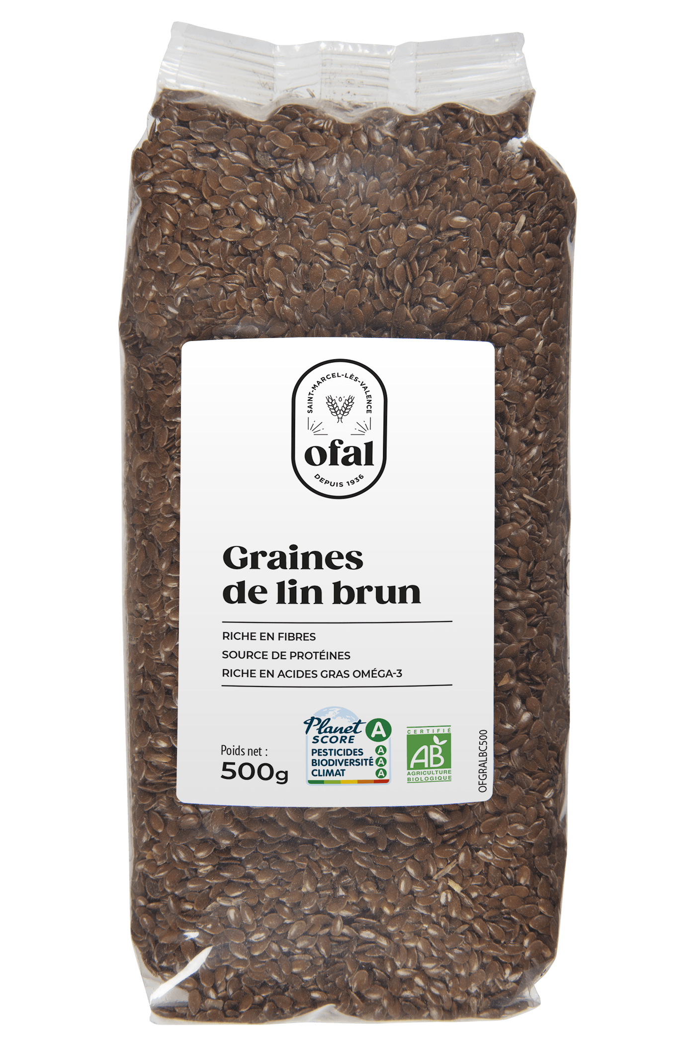 Graines de lin brun bio CARREFOUR BIO : le paquet de 250g à Prix