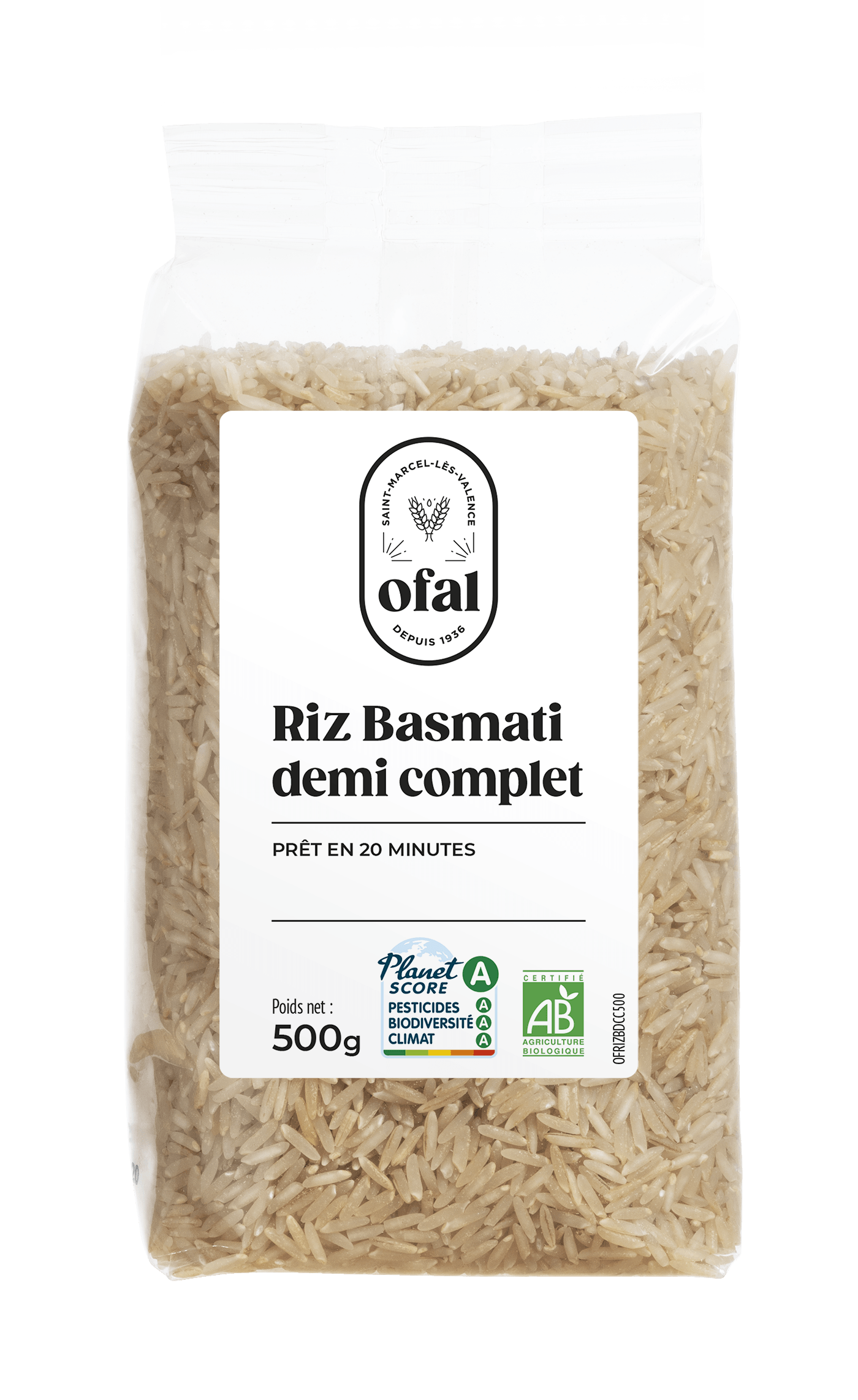 Riz basmati demi complet