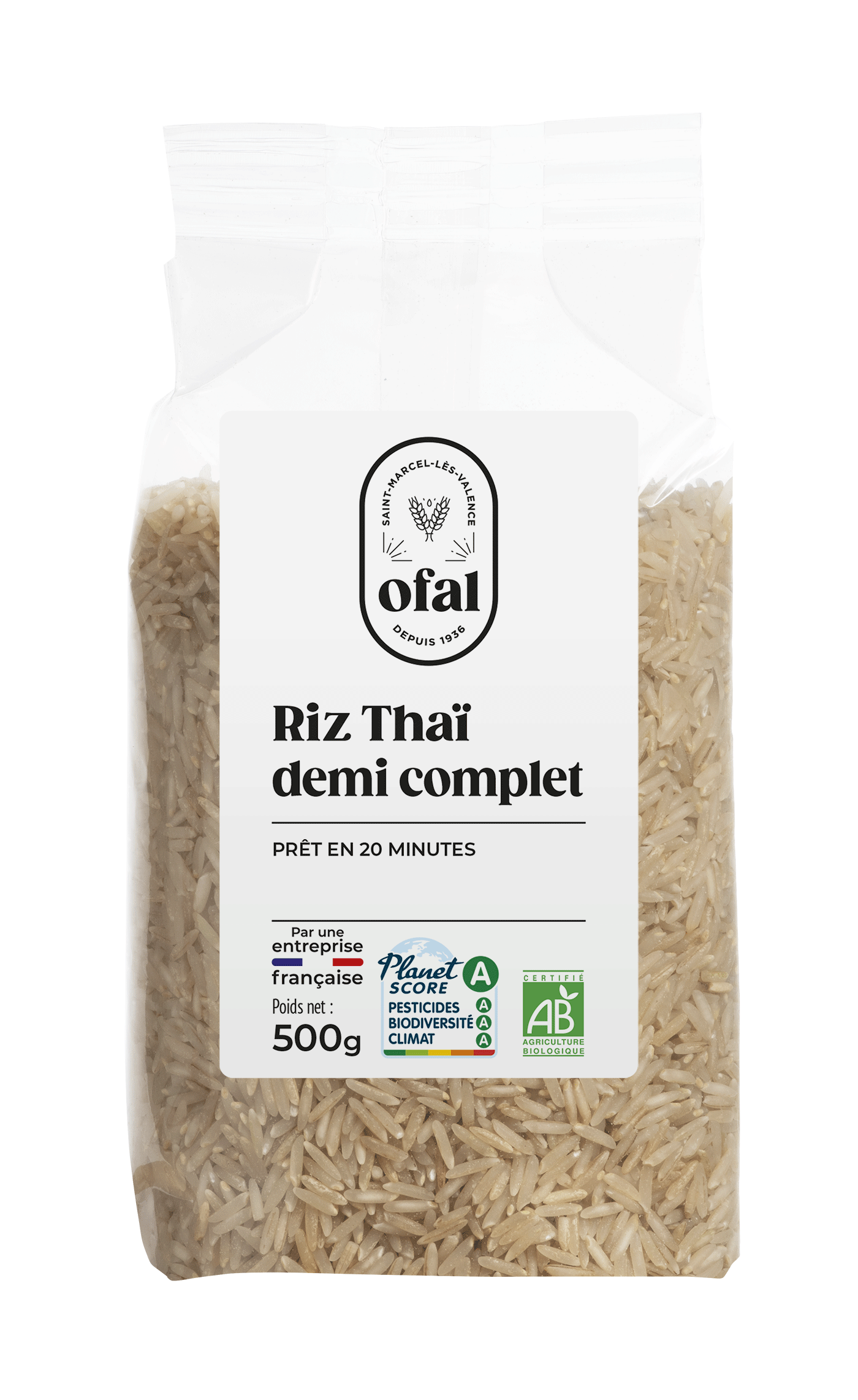 Riz thaï demi complet