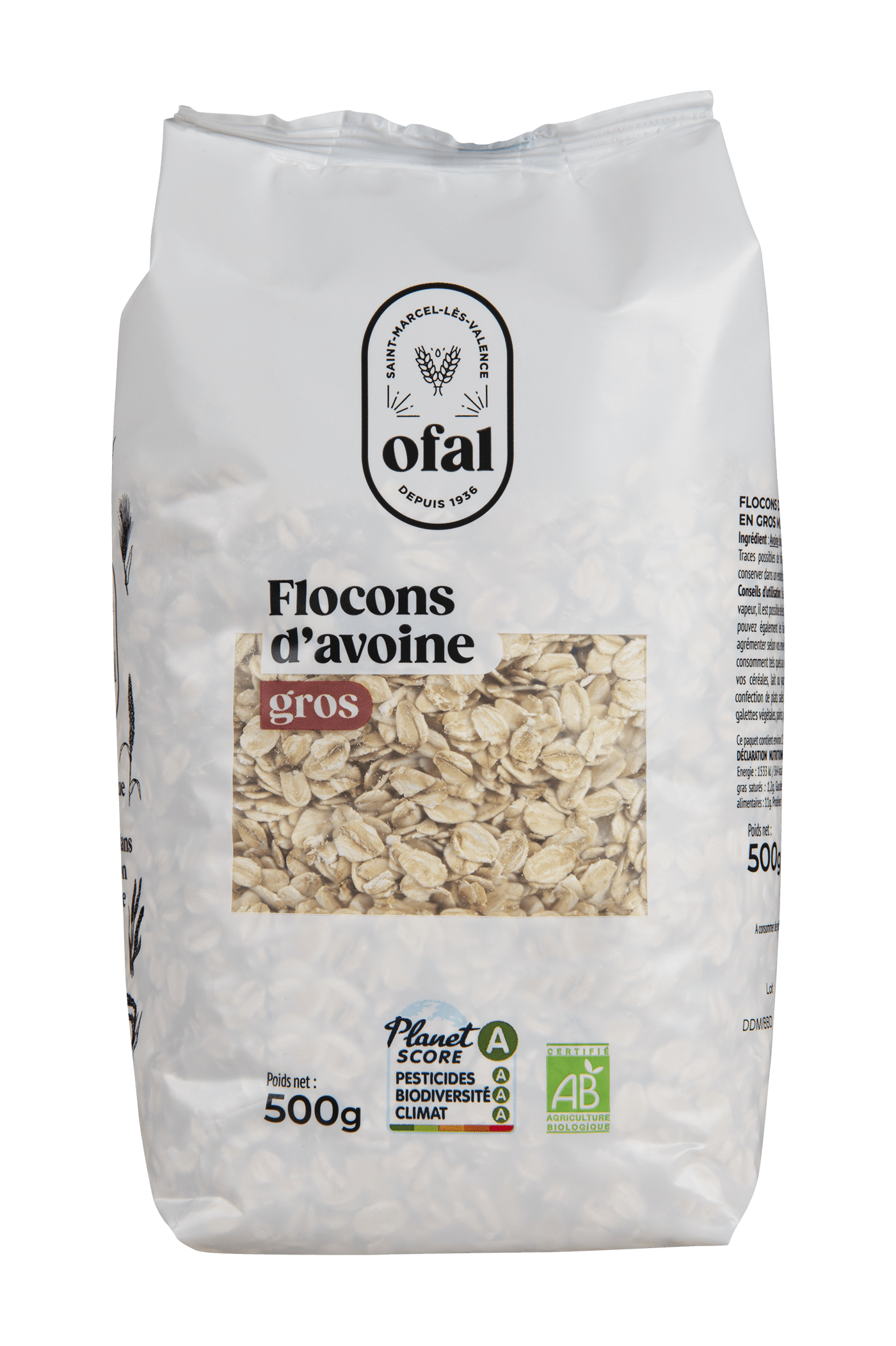 Flocons d'avoine gros BIO 300g