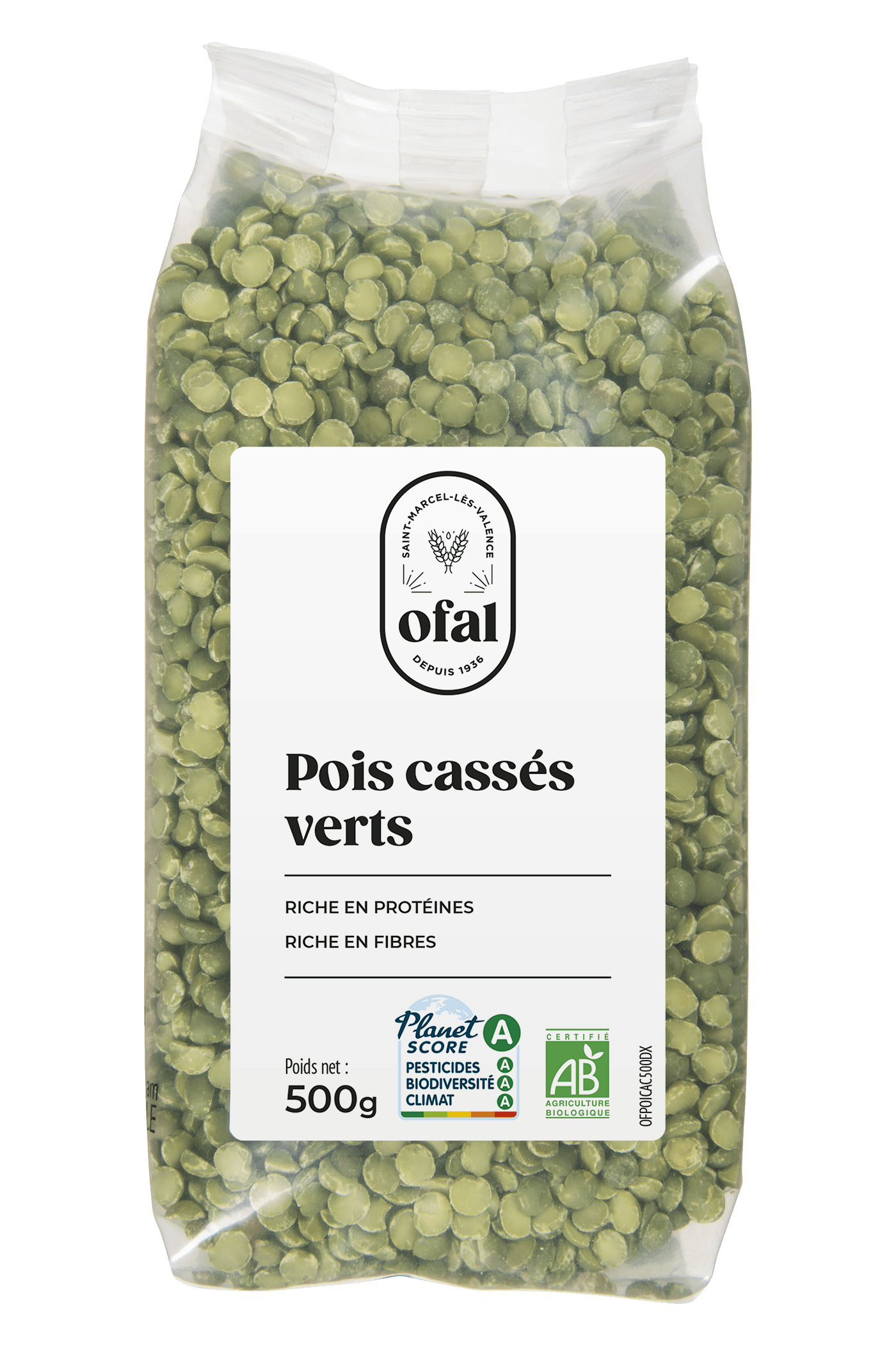 Pois cassés verts
